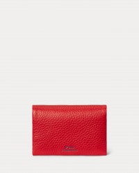 Polo Ralph Lauren - Red Hammered Leather Wallet 427949873007 I25