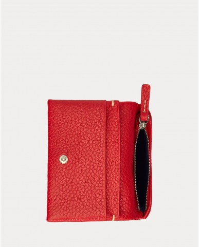 Polo Ralph Lauren - Red Hammered Leather Wallet 427949873007 I25