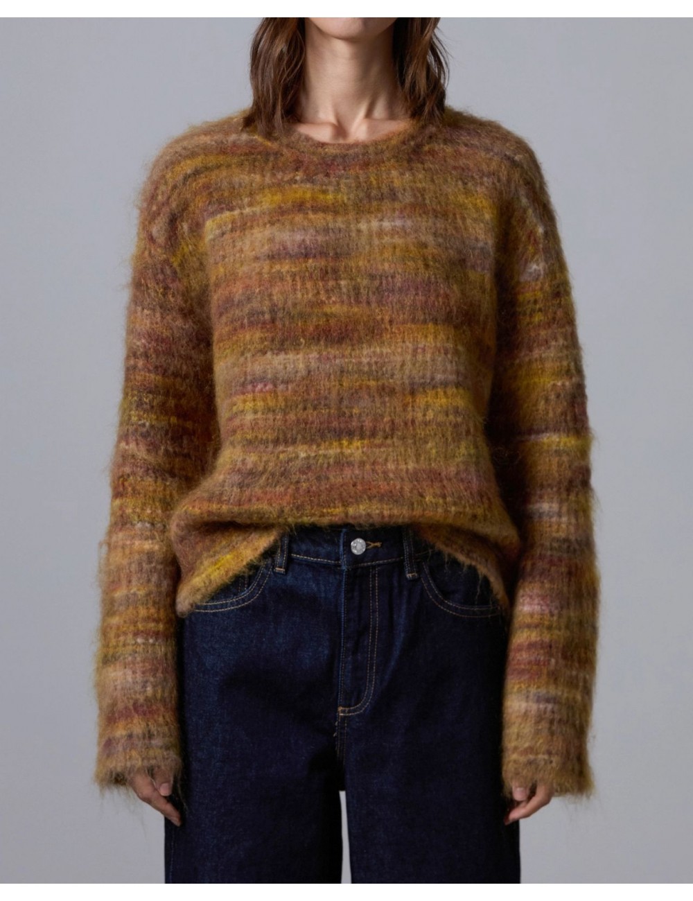 Roberto Collina - Girocollo Melange Cammello Donna F38001 43 CAMEL/OCRA I25