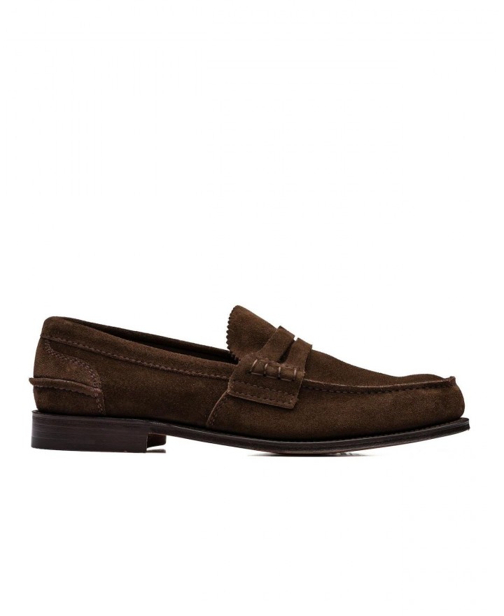 Church's - Mocassino Pembrey Suede Marrone Uomo EDB003 FOAAD 9VE G CON