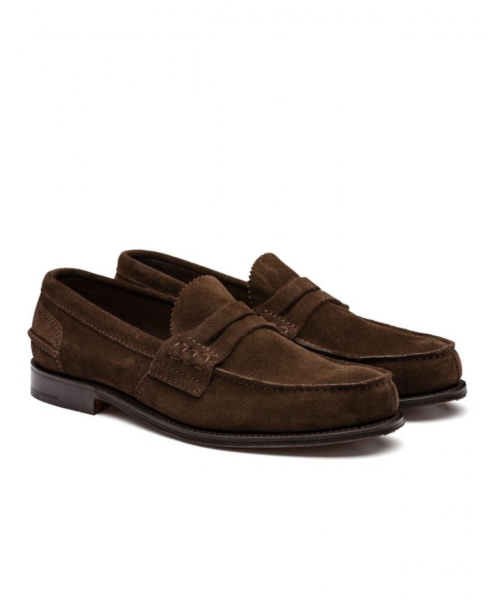 Church's - Men's Brown Pembrey Suede Loafer EDB003 FOAAD 9VE G CON