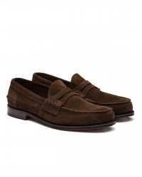 Church's - Mocassino Pembrey Suede Marrone Uomo EDB003 FOAAD 9VE G CON