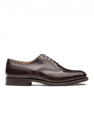 Church's - Burwood Brushed Calfskin Ebony Men's EEB002 F0AMA 9XV G CON