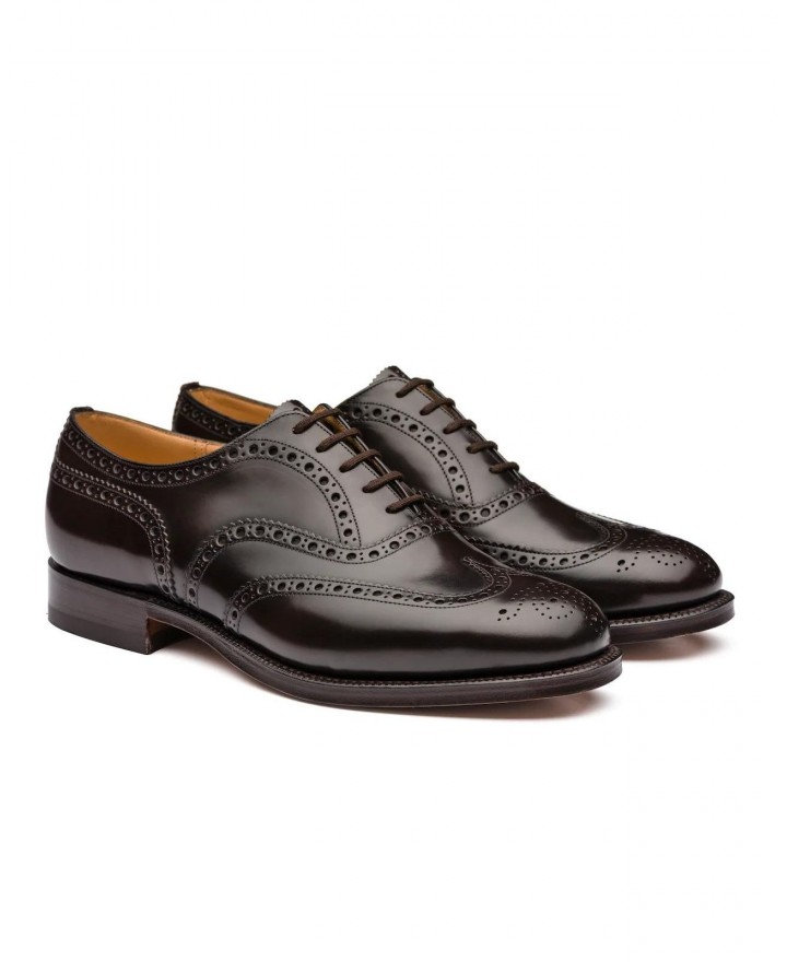Church's - Burwood Brushed Calfskin Ebony Men's EEB002 F0AMA 9XV G CON