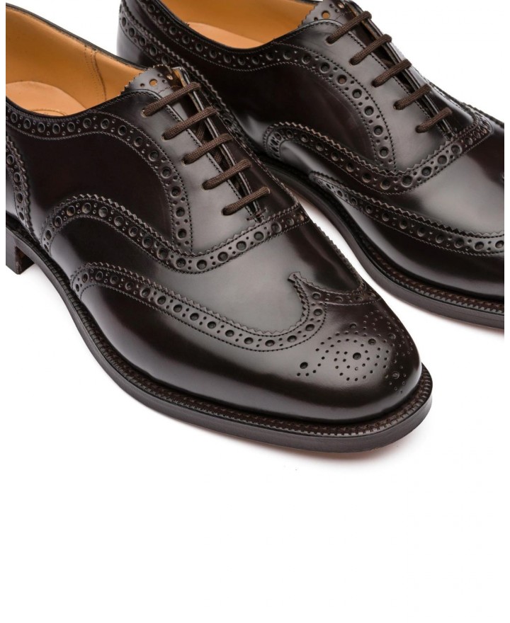Church's - Burwood Brushed Calfskin Ebony Men's EEB002 F0AMA 9XV G CON