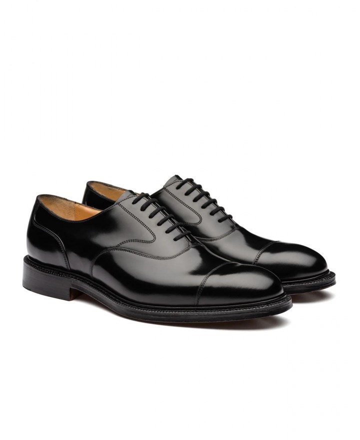Church's - Lancaster Brushed Calfskin Black Men's EEB010 F0AAB 9XV G CON