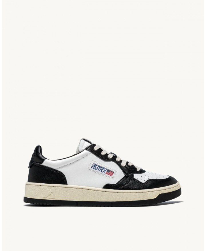 Autry - Scarpa Medalist Pelle Bicolor Nera Donna AULW WB01 CON