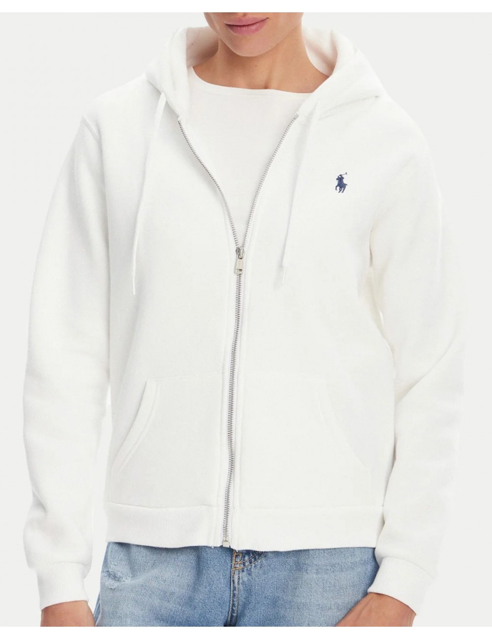 Polo Ralph Lauren - Women's White Zip Sweatshirt 211943008001 I25