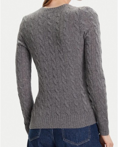 Polo Ralph Lauren - Women's Gray Cable Knit Sweater 211971865501 I25