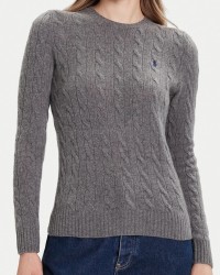 Polo Ralph Lauren - Women's Gray Cable Knit Sweater 211971865501 I25