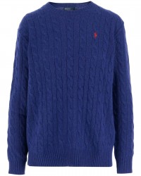 Polo Ralph Lauren - Women's Blue Oversized Cable Knit Sweater 211972115005 I25