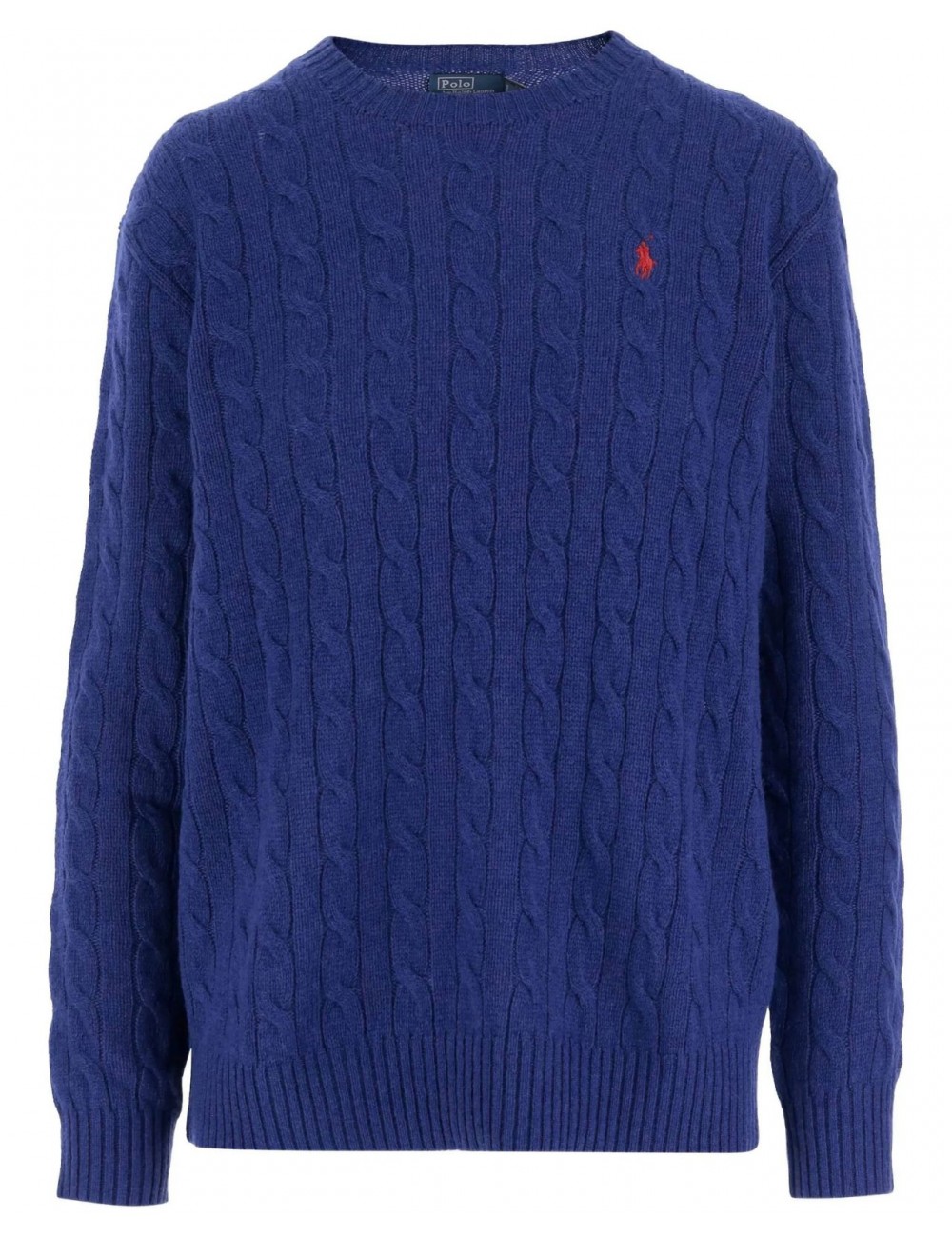Polo Ralph Lauren - Women's Blue Oversized Cable Knit Sweater 211972115005 I25