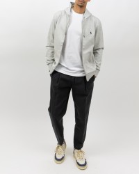 Polo Ralph Lauren - Felpa Zip e Cappuccio Grigia Uomo 710888282003 I25