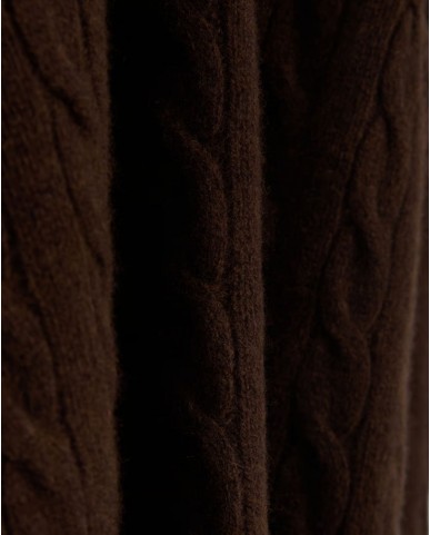 Polo Ralph Lauren - Maglia Girocollo Treccia Marrone Uomo 710876762029 I25