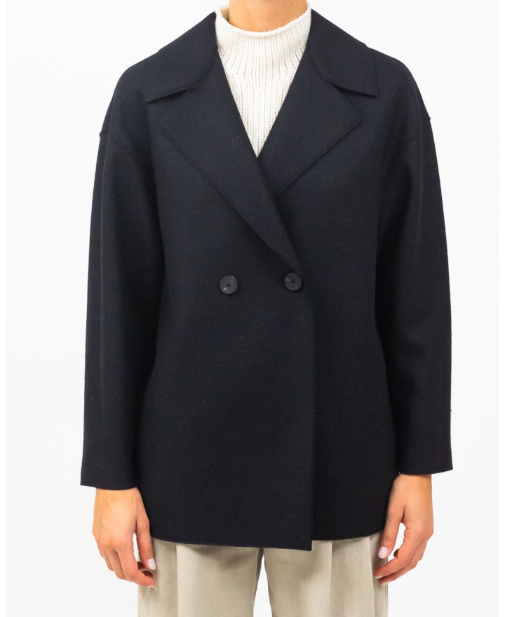 Harris Wharf - Caban Corto Doppiopetto Nero Donna A2487MLK 199 NERO I25