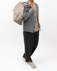 A Trip In A Bag - Men's Beige Leather Tote Bag ATD9550 040 TAUPE I25