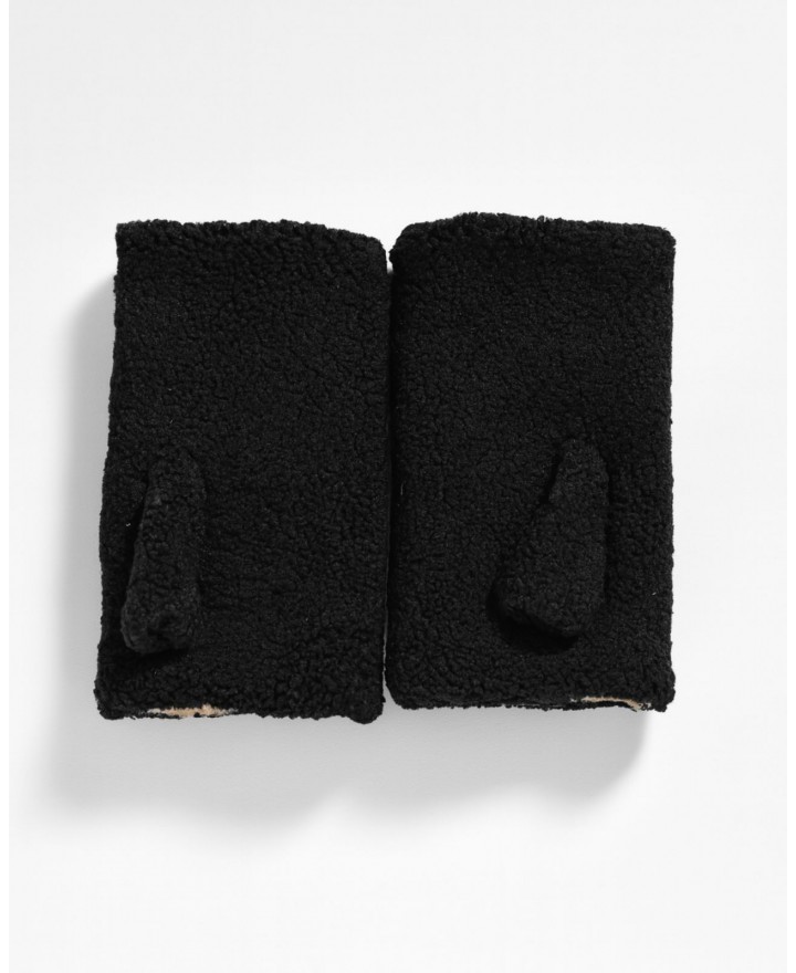 Alpo - Manicotto Eco Teddy Nero Donna 5505 NERO I25