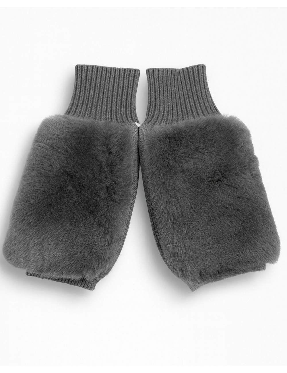 Alpo - Manicotto Lana Pelo Rex Grigio Donna 838MC GRIGIO I25