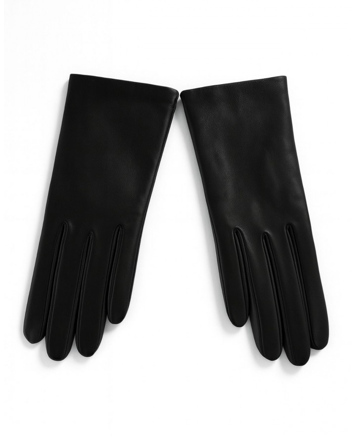 Alpo - Guanti Pelle Neri Donna NAPPA 2CH NERO I24