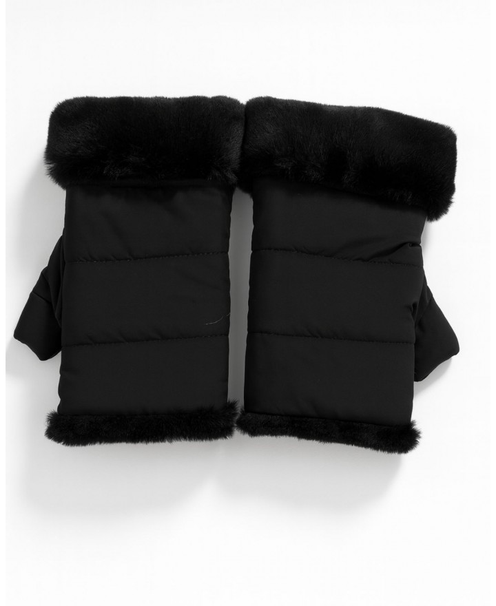 Alpo - Manicotto Nylon Pelliccia Nero Donna MANICOTTO N NERO I25