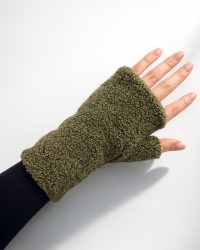 Alpo - Manicotto Eco Teddy Verde Militare Donna 5505 KAKI I25