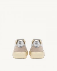 Autry - Scarpa Medalist Pelle/Suede Bianca/Argento Donna AULW LS74 CON