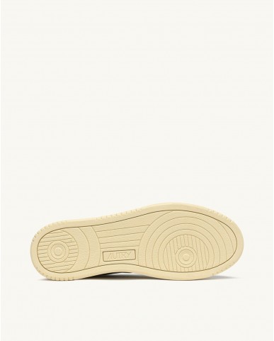 Autry - Scarpa Medalist Pelle Morbida/Suede Bianca/Blu Uomo AULM FT07 CON