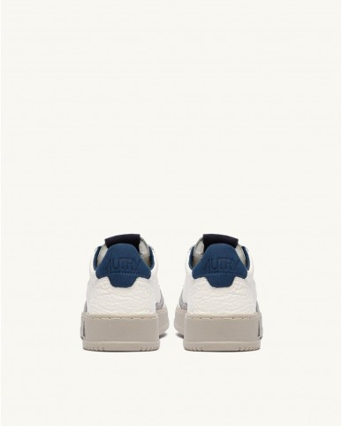 Autry - Scarpa Medalist Pelle Martellata Avorio/Blu Uomo AULM NE12 CON