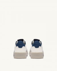 Autry - Scarpa Medalist Pelle Martellata Avorio/Blu Uomo AULM NE12 CON