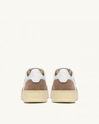 Autry - Scarpa Medalist Pelle Morbida/Suede Bianca/Marrone Donna AULW FT02 CON