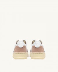Autry - Scarpa Medalist Pelle Morbida/Suede Bianca/Rosa Antico Donna AULW FT04 CON