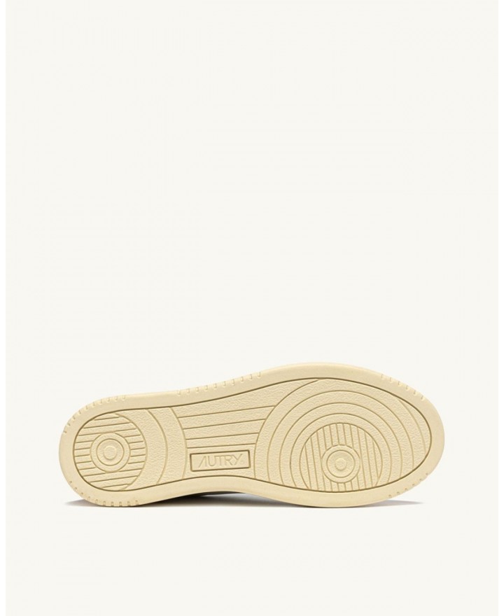 Autry - Scarpa Medalist Pelle Morbida/Suede Bianca/Rosa Antico Donna AULW FT04 CON