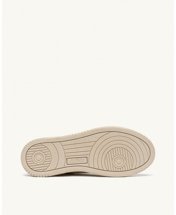 Autry - Scarpa Medalist Pelle Martellata Avorio/Gialla Donna AULW NE14 CON