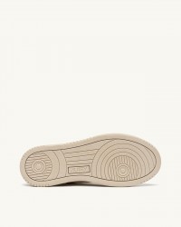 Autry - Scarpa Medalist Pelle Martellata Avorio/Gialla Donna AULW NE14 CON