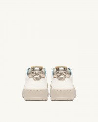 Autry - Scarpa Medalist Pelle Martellata Avorio/Oro Donna AULW NE15 CON