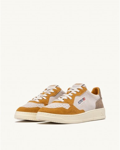 Autry - Scarpa Medalist Suede Marrone/Ocra Uomo AULM TS24 CON