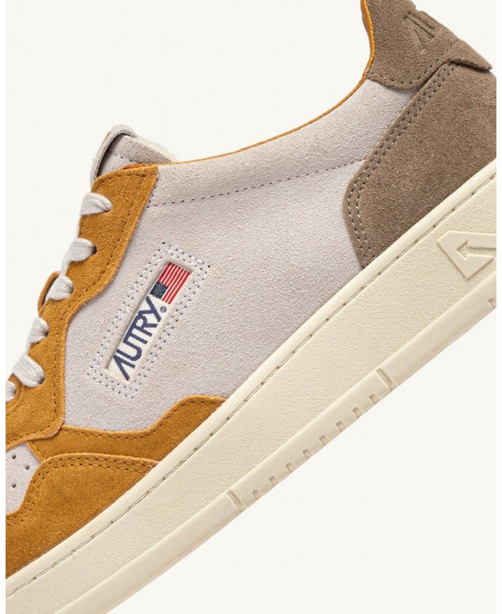 Autry - Men's Medalist Suede Brown/Ochre Shoe AULM TS24 CON
