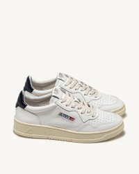 Autry - Scarpa Medalist Pelle Bianca/Blu Uomo AULM LL12 CON