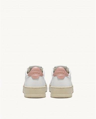 Autry - Medalist Leather White/Pink Women's Shoe AULW LL16 CON