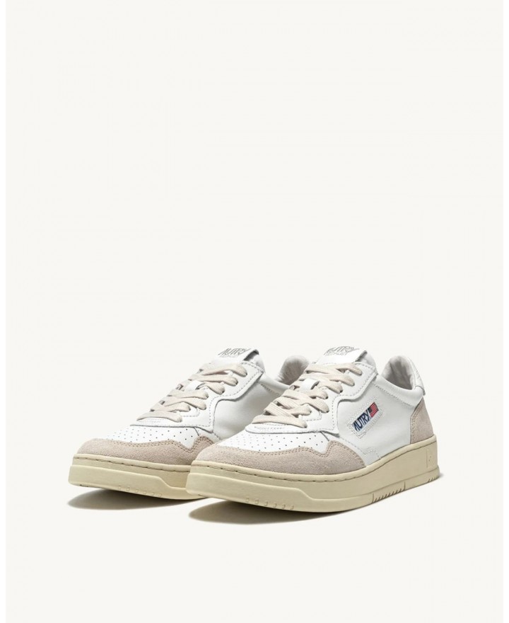 Autry - Scarpa Medalist Pelle/Suede Bianca Donna AULW LS33 CON
