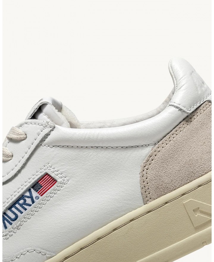 Autry - Scarpa Medalist Pelle/Suede Bianca Donna AULW LS33 CON