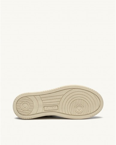 Autry - Scarpa Medalist Pelle/Suede Bianca/Rosa Cipria Donna AULW LS37 CON