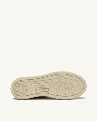 Autry - Scarpa Medalist Pelle/Suede Bianca/Rosa Cipria Donna AULW LS37 CON