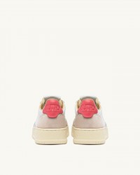 Autry - Scarpa Medalist Pelle/Suede Bianca/Pesca Donna AULW LS78 CON