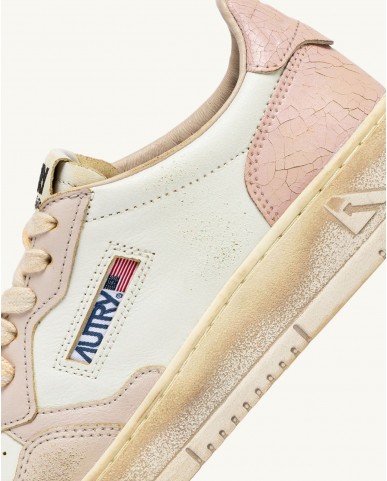 Autry - Medalist Supervintage Leather Pink Women's Shoe AVLW SV45 CON