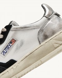 Autry - Scarpa Medalist Supervintage Pelle Nera/Argento Donna AVLW SV11 CON