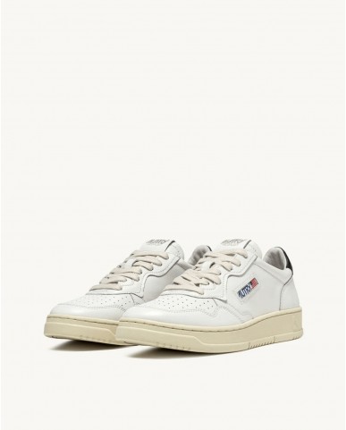 Autry - Scarpa Medalist Pelle Bianca/Nera Uomo AULM LL22 CON