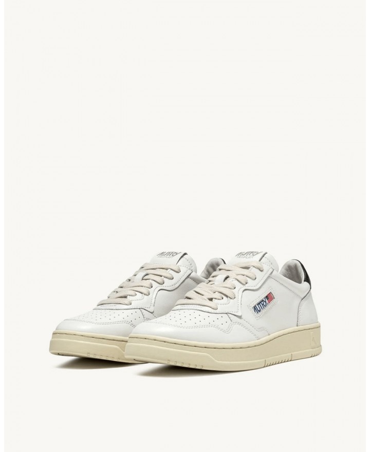 Autry - Scarpa Medalist Pelle Bianca/Nera Uomo AULM LL22 CON