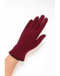 Alpo - Guanto Lana Cashmere Bordeaux Donna 732/K/D RUBINO I24