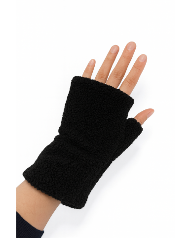 Alpo - Manicotto Eco Teddy Nero Donna 5505 NERO I25